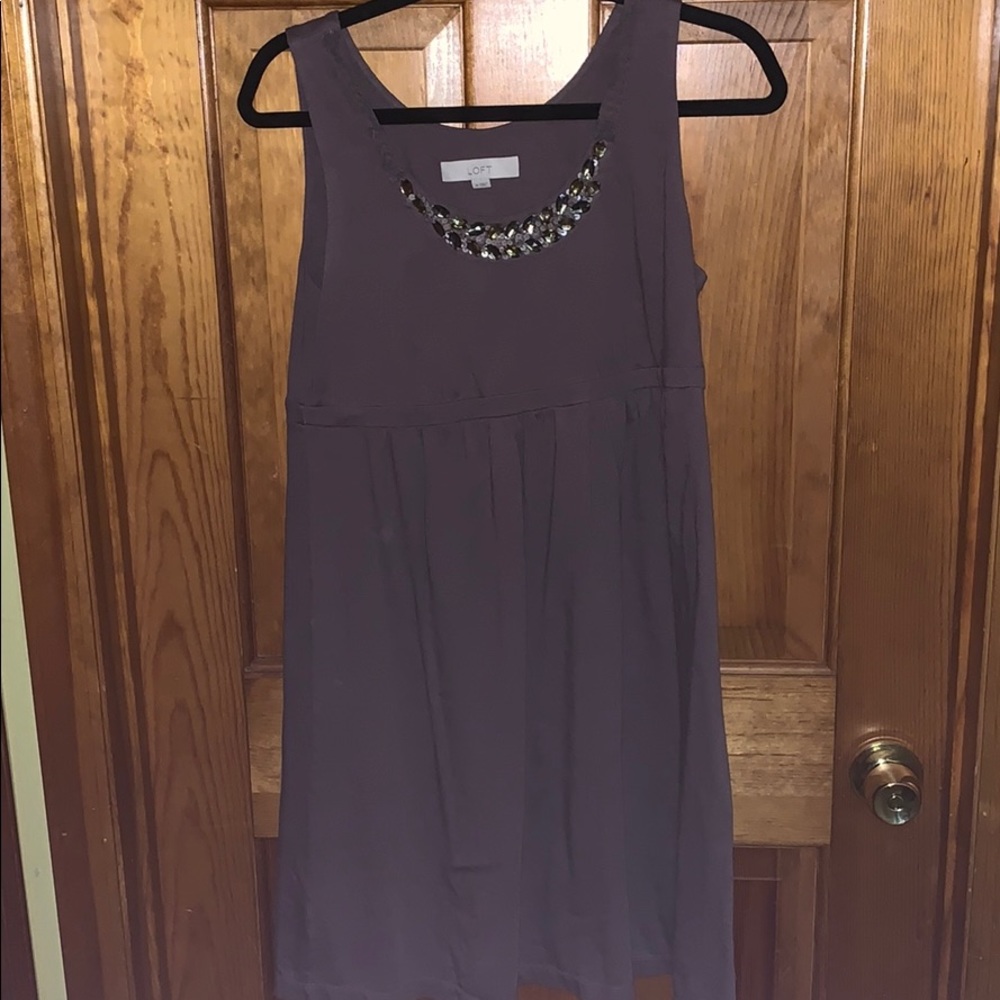 Loft sleeveless Swing Dress